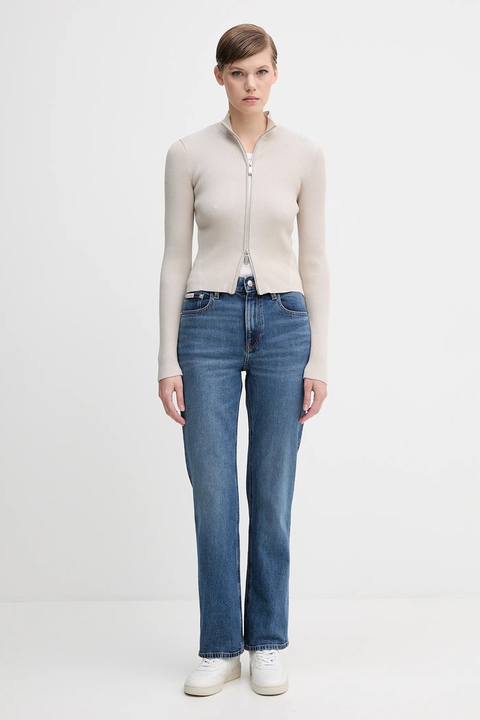 Kardigan Calvin Klein Jeans LV044D369G béžová AW25