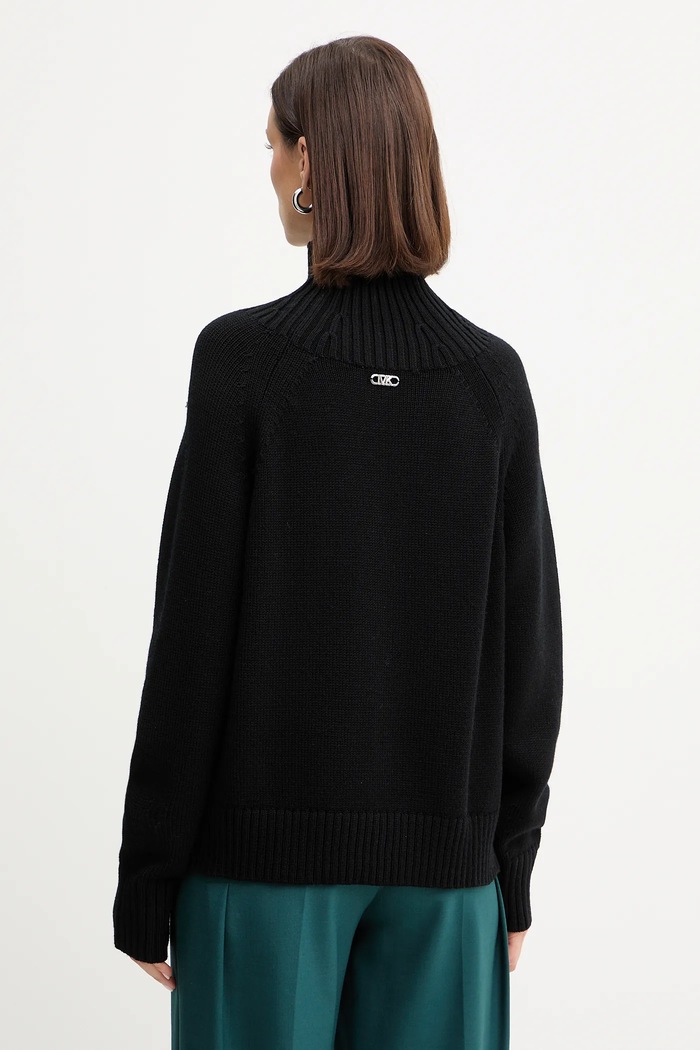Îmbrăcăminte MICHAEL Michael Kors Pulover de lână MF561CGF2G negru