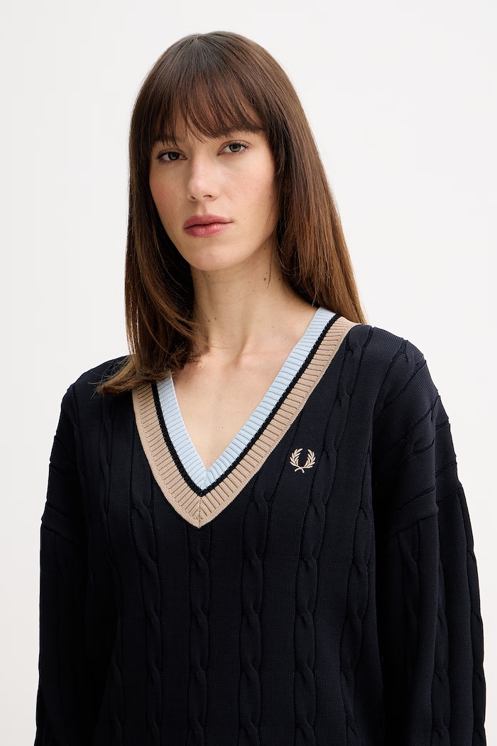 Fred Perry pulóver sötétkék K1102
