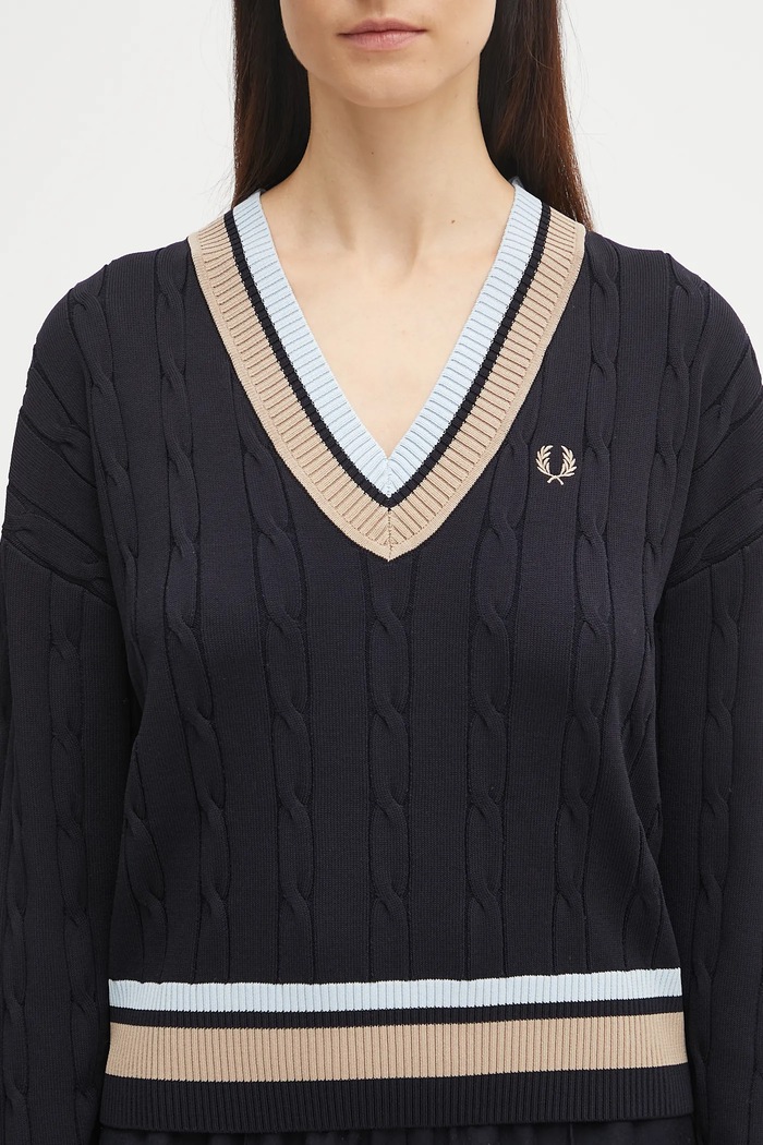 Fred Perry sweter granatowy K1102