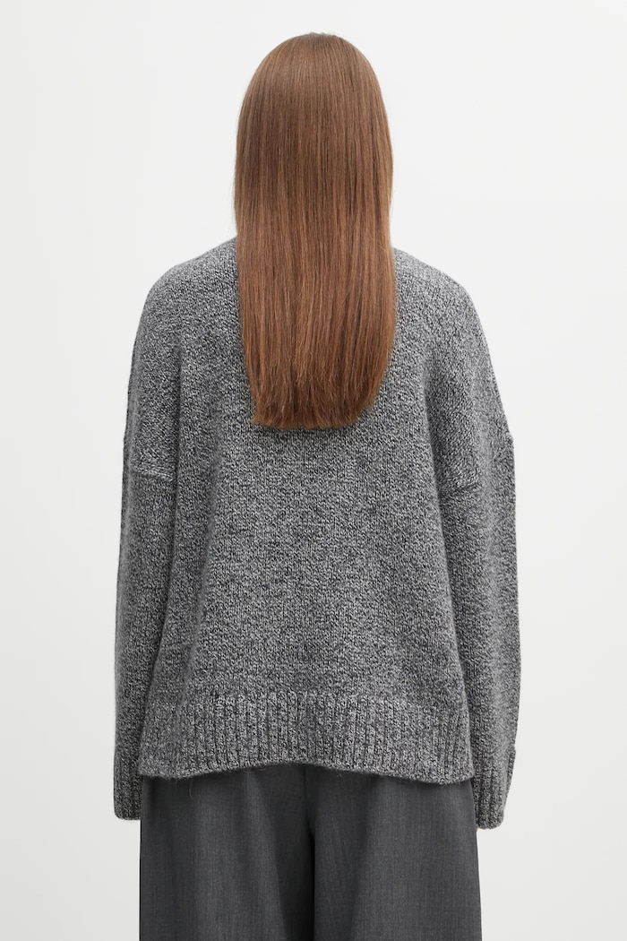 Дрехи Пуловер с вълна JW Anderson Leather Patch Pocket KW1292.YN0367 сив