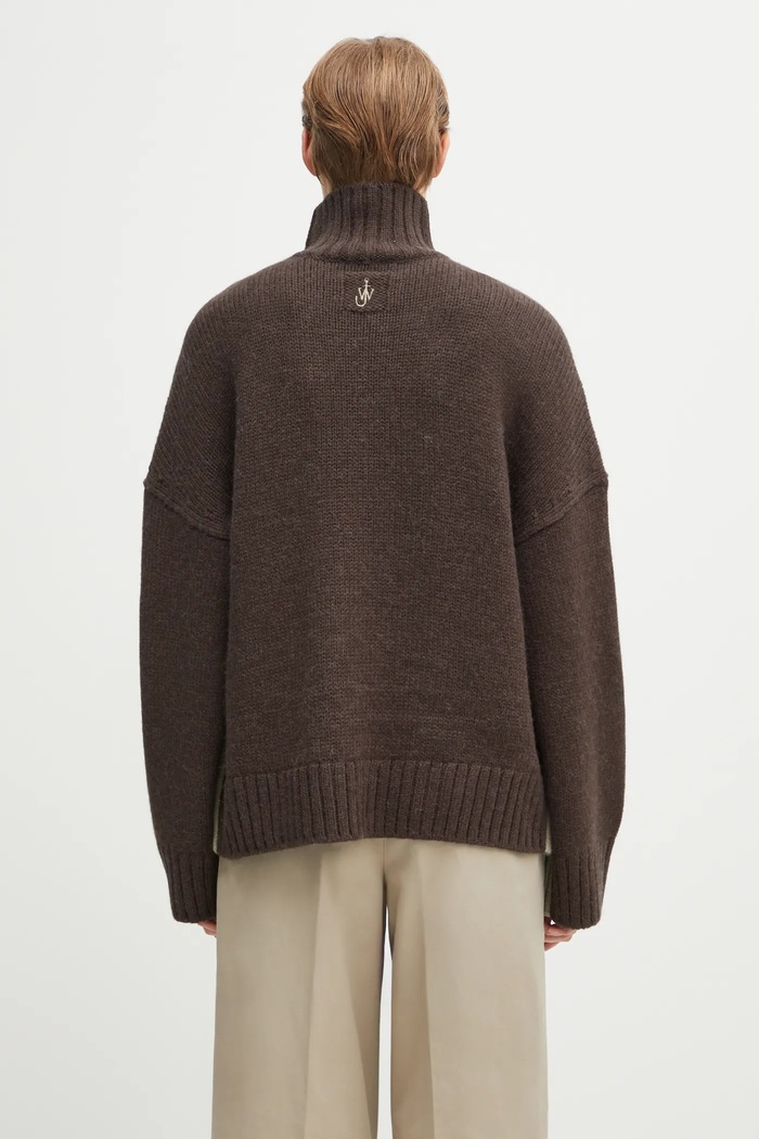Oblečenie Sveter s prímesou vlny JW Anderson Two Tone Patch Pocket KW1402.YN0367 béžová
