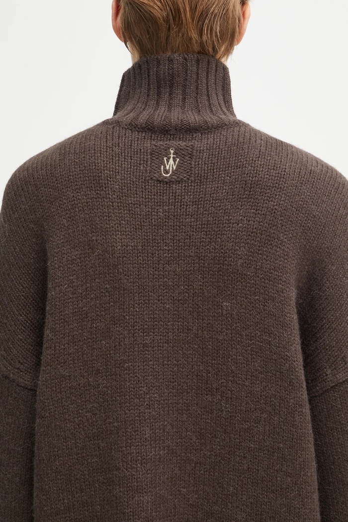 Sveter s prímesou vlny JW Anderson Two Tone Patch Pocket KW1402.YN0367 béžová