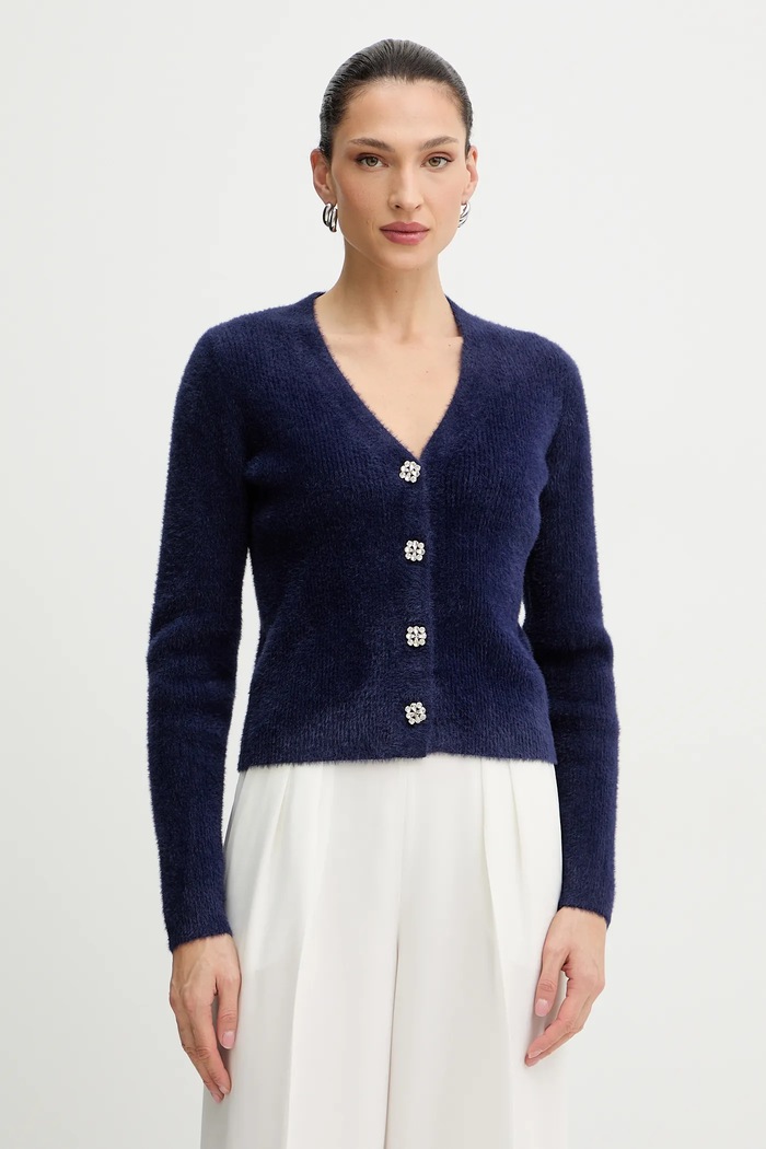 Morgan cardigan uni bleumarin MCLEMI