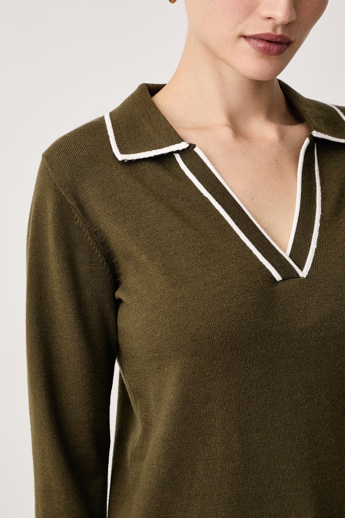 Sweter damski z wiskozą Morgan MCOLO zielony