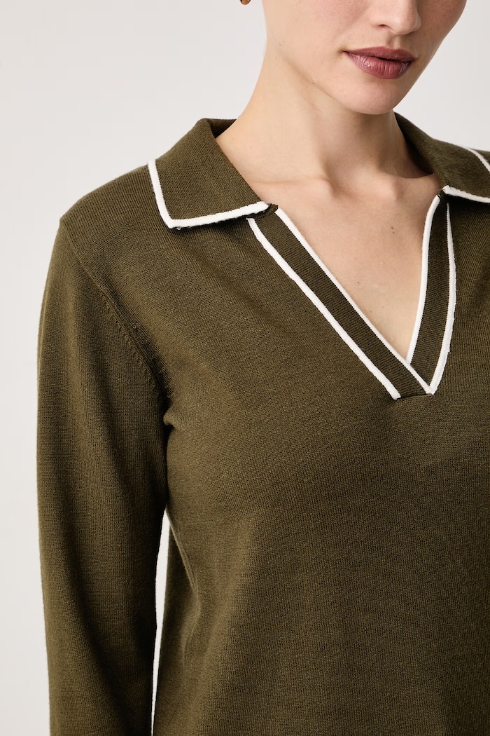 Sweter damski z wiskozą Morgan MCOLO zielony