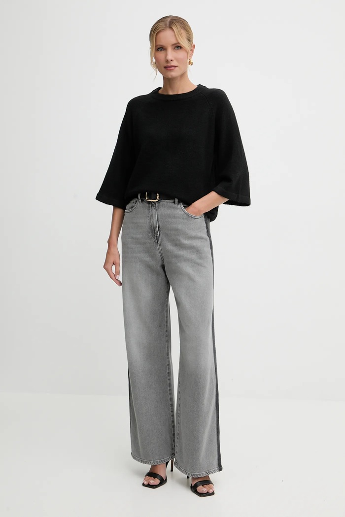 Morgan Pulover s dodatkom vune Morgan MDELIA crna AW25