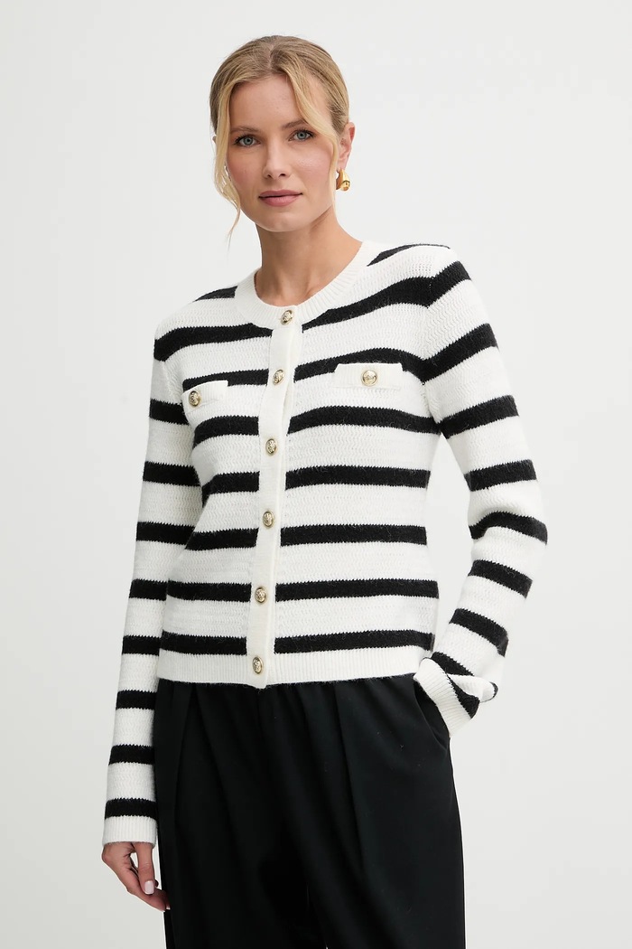 Morgan cardigan cu modele bej MROXA