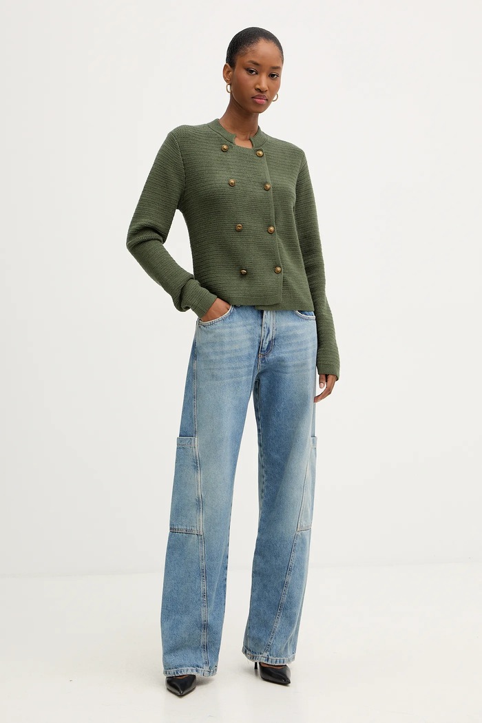 Morgan Cardigan MVRAC verde AW25