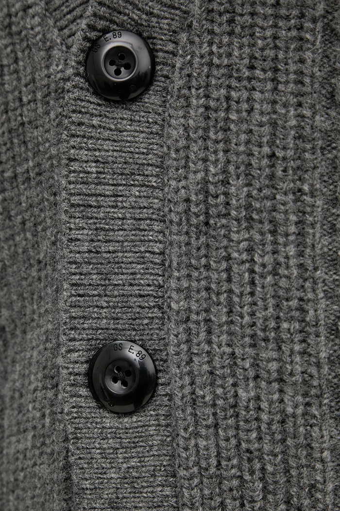 Vlněný svetr G-Star Cable cropped cardi D27729.D770 šedá