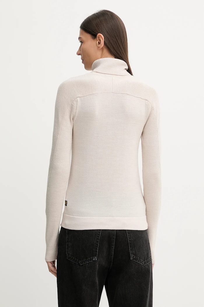Одяг Вовняний светр G-Star 0 Core turtle slim knit D27713.B692 бежевий