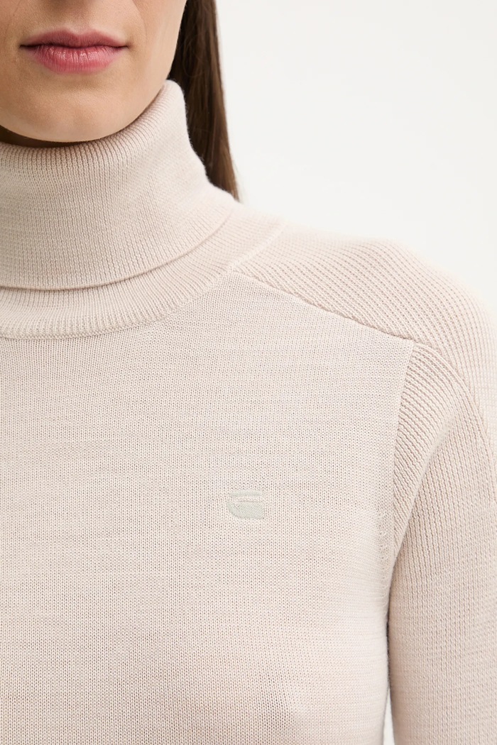 Вовняний светр G-Star 0 Core turtle slim knit D27713.B692