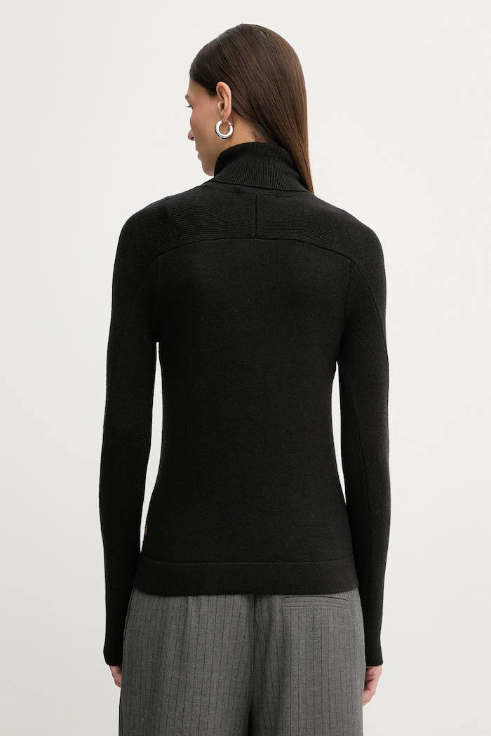 Одяг Вовняний светр G-Star 0 Core turtle slim knit D27713.B692 чорний