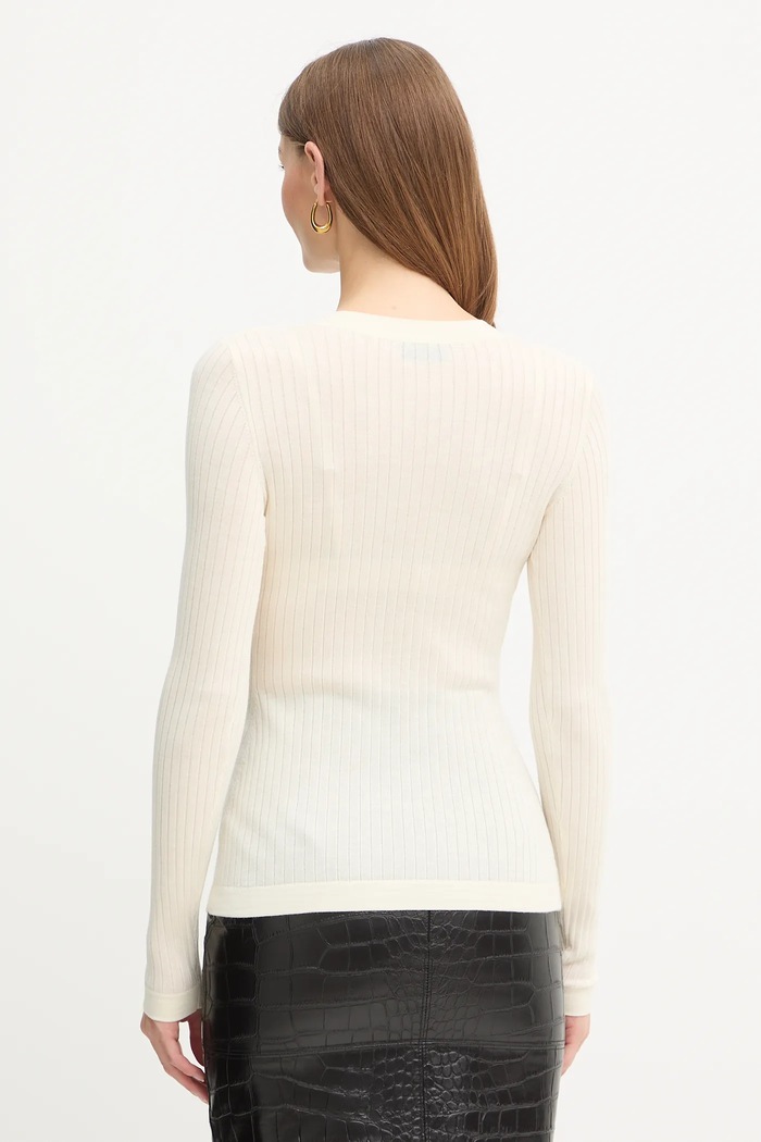 Îmbrăcăminte Elisabetta Franchi cardigan din amestec de lână MK33S57E2 bej