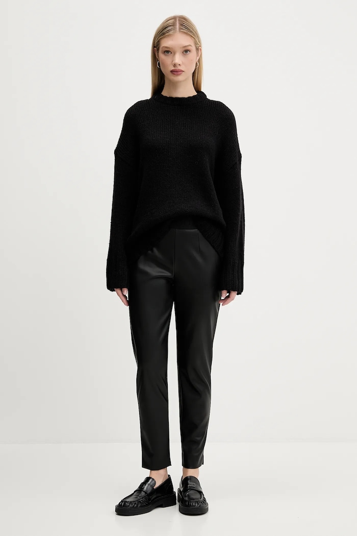 Светр з вовною HUGO Siolino 50548137 чорний AW25