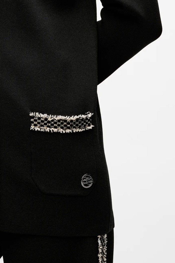 Kardigan Karl Lagerfeld A4W18036 crna AW25