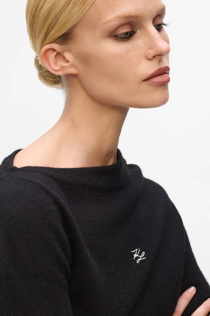 Ρούχα Πουλόβερ κασμίρ Karl Lagerfeld A4W18042 μαύρο
