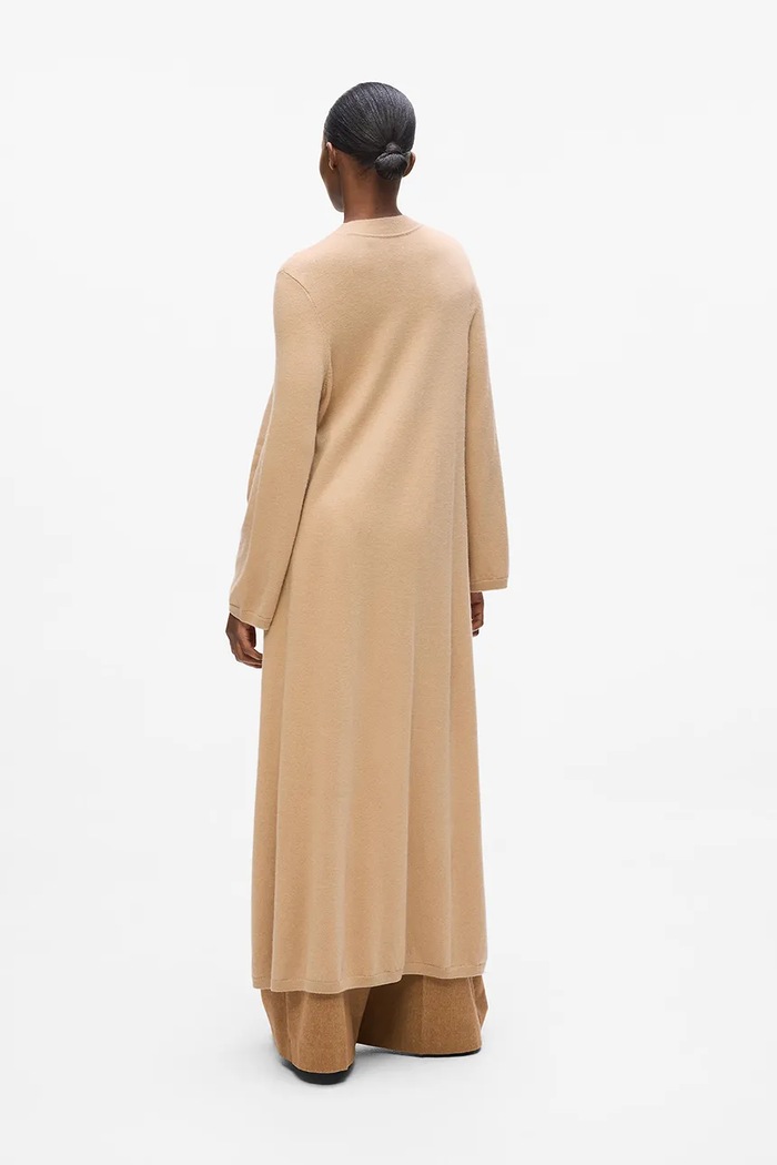 Μάλλινη μπλουζα Karl Lagerfeld A4W18048 μπεζ AW25