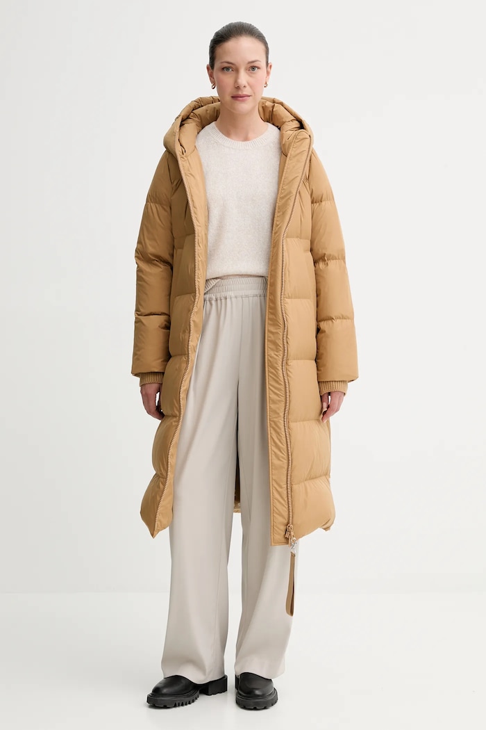 Пуловер с вълна Marc O'Polo 508612160463 бежов AW25