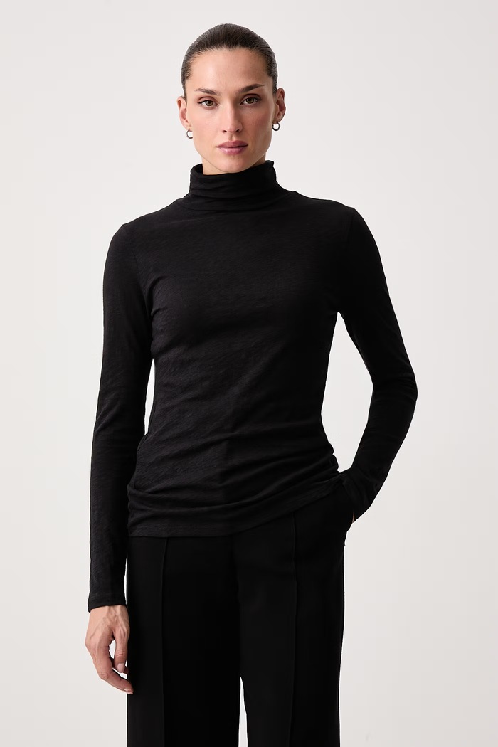 Marc O'Polo Longsleeve damski bawełniany czarny 5000007063