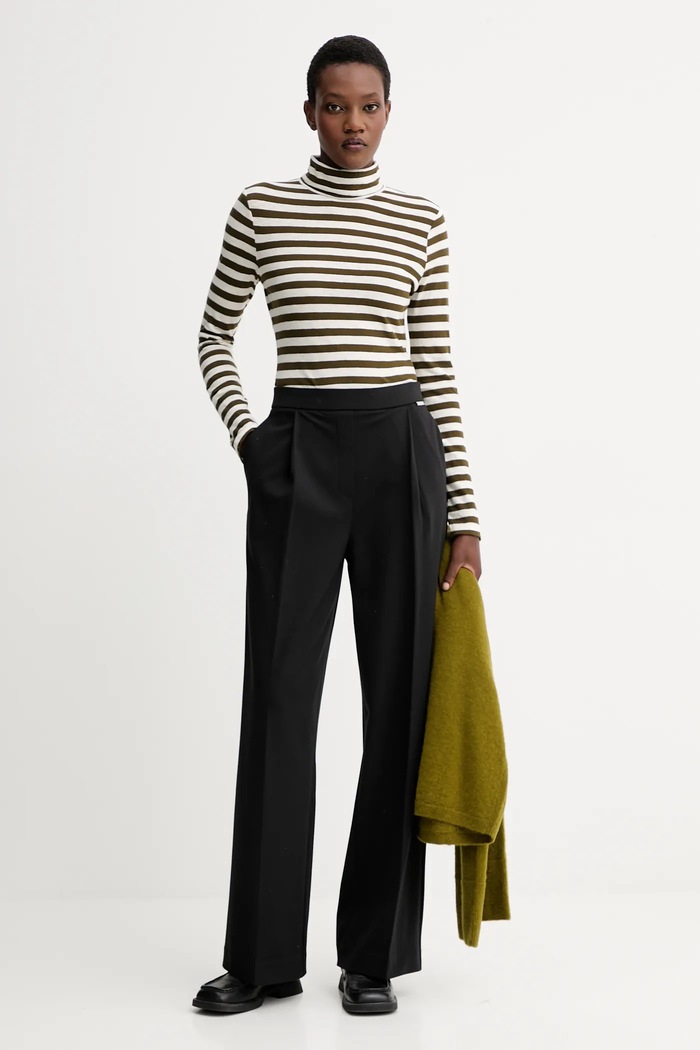 Marc O'Polo longsleeve din bumbac 5000007075 verde AW25