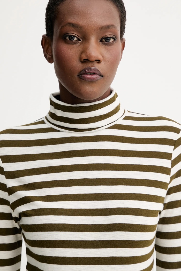 Marc O'Polo longsleeve din bumbac verde 5000007075