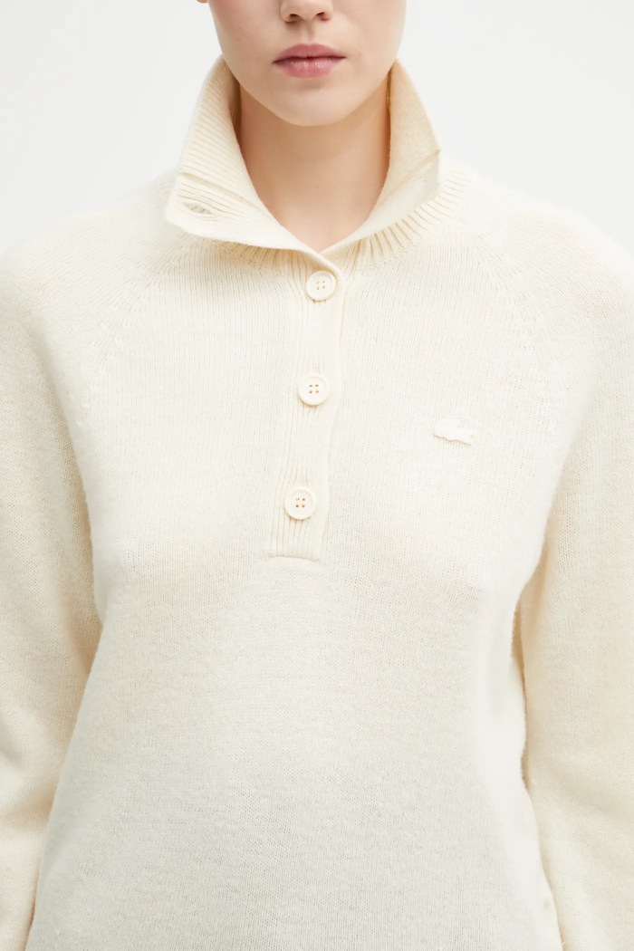 Woolen jumper Lacoste AF4010 beige
