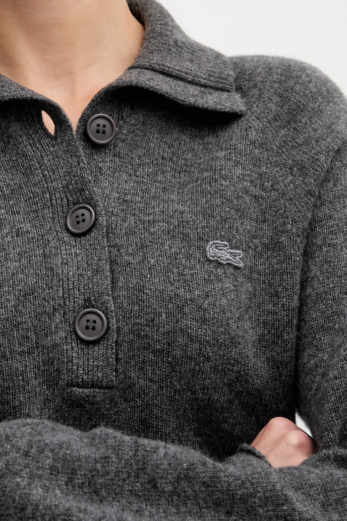 Μάλλινο πουλόβερ Lacoste Lacoste γκρί AF4010