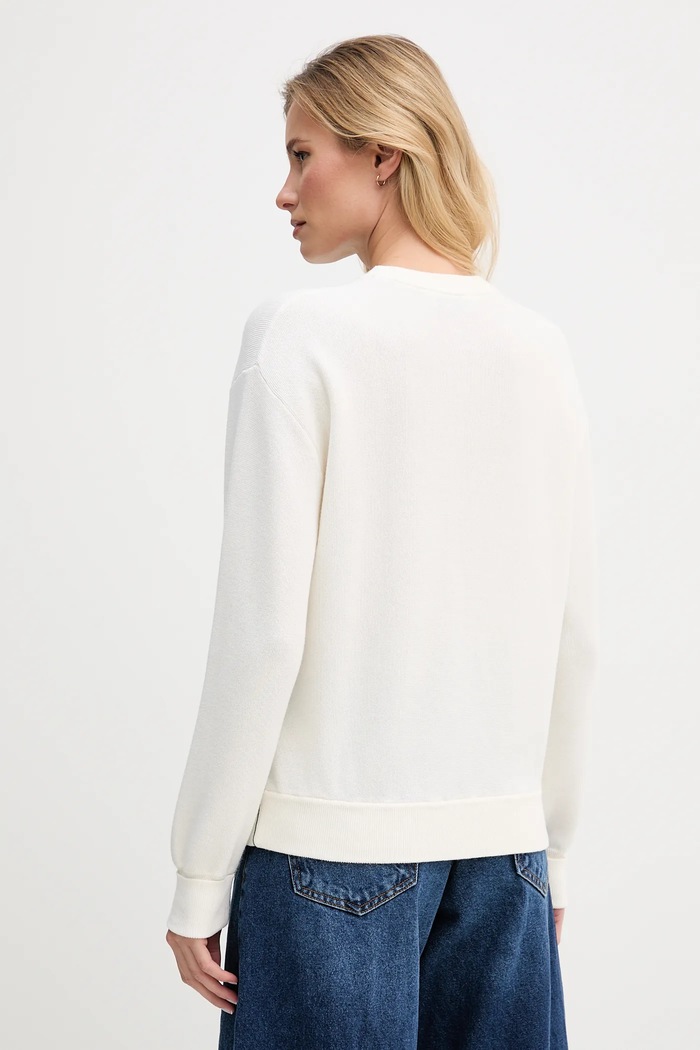 Îmbrăcăminte Lacoste pulover de lână AF4158 bej