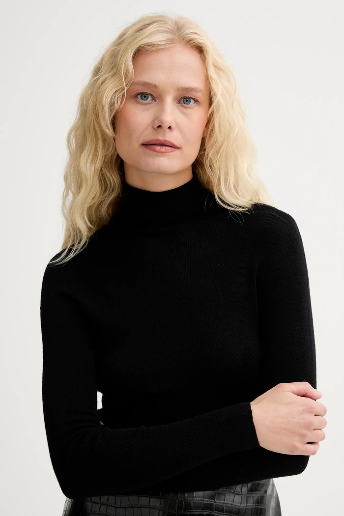 Vlnený sveter ISABELLE BLANCHE čierna IS25FW.M111.F001