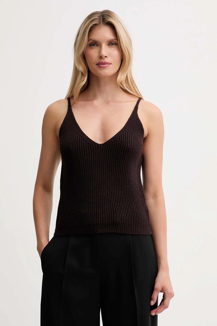 Pulover z dodatkom volne ISABELLE BLANCHE rjava IS25FW.M123.F005.MOD