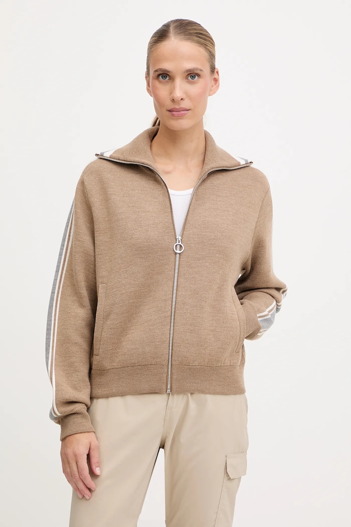 Fusalp cardigan din amestec de lână Benada uni bej I1122