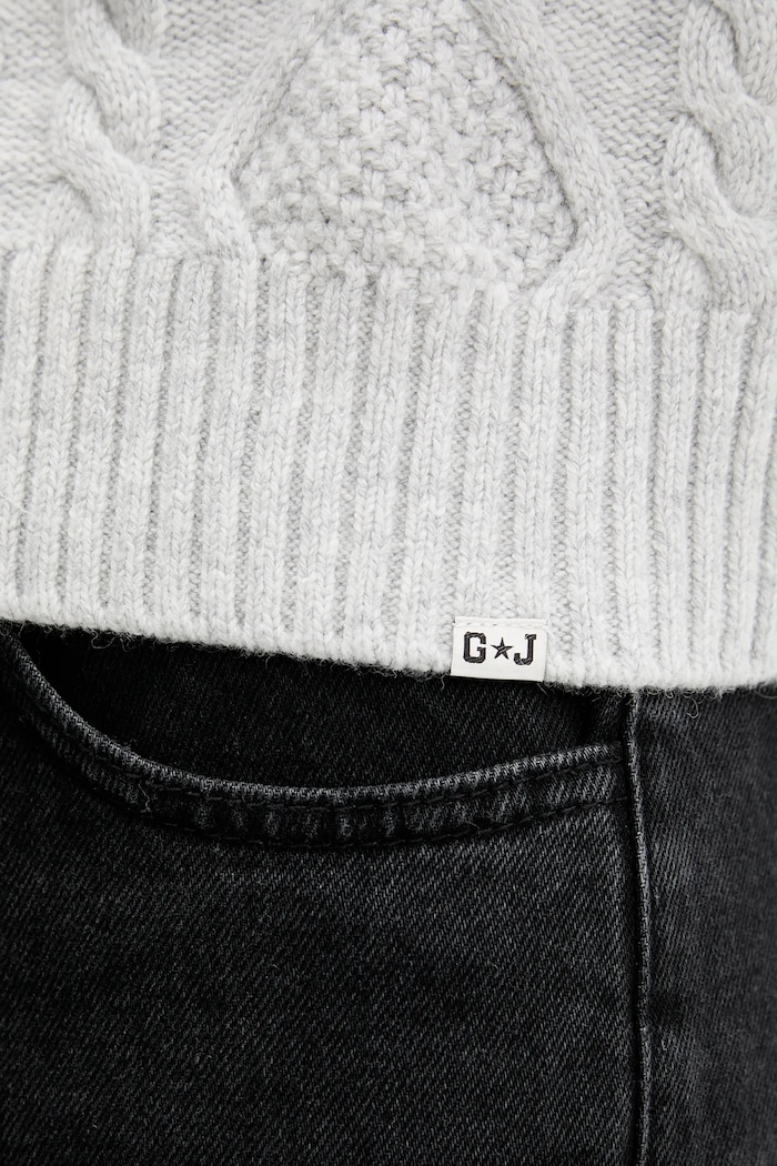 Guess Jeans sweter z dodatkiem wełny W5BR09.Z0561 szary