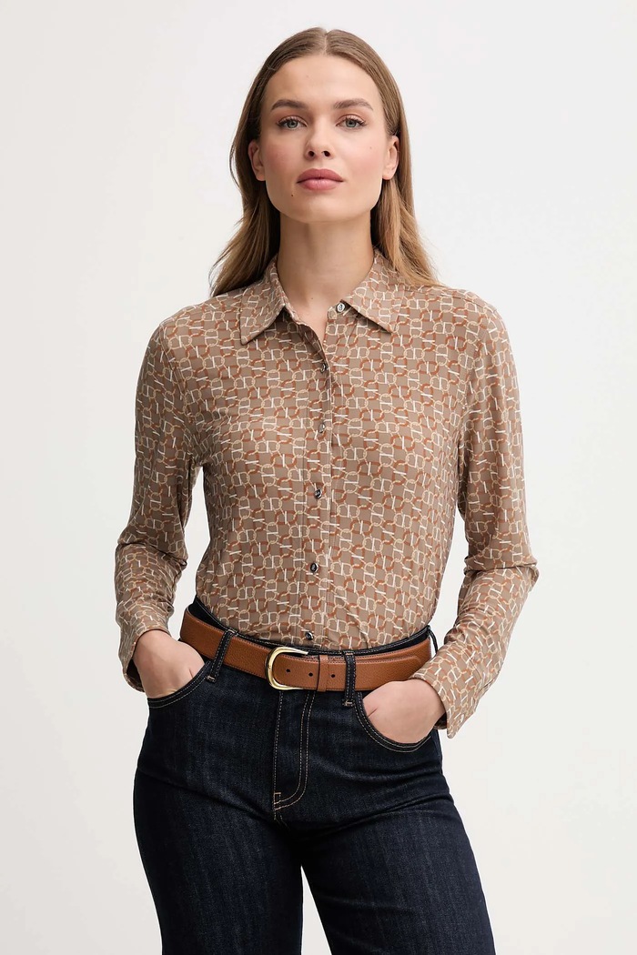 Košeľa Lauren Ralph Lauren regular béžová 200980178