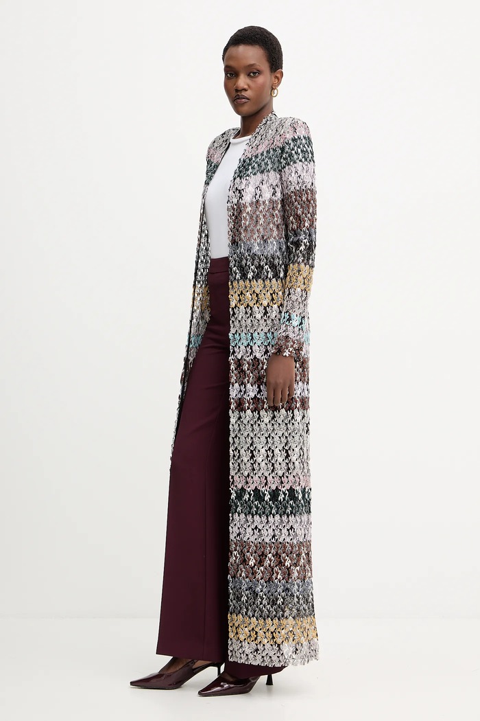 Missoni cardigan DS25WM0A.BR012I negru AW25
