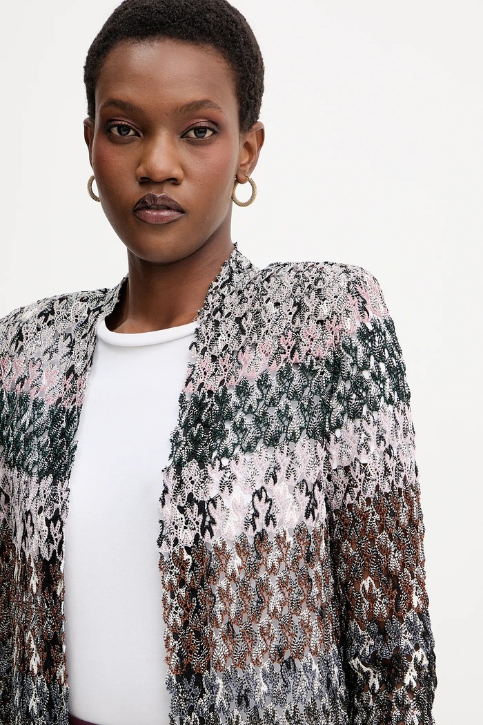 Missoni cardigan negru DS25WM0A.BR012I