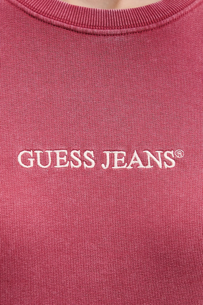 Guess Jeans bluza bawełniana W5BQ17.KCPR1 różowy