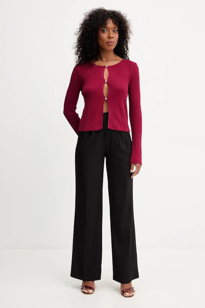 Morgan Cardigan MIZOR rosu AW25