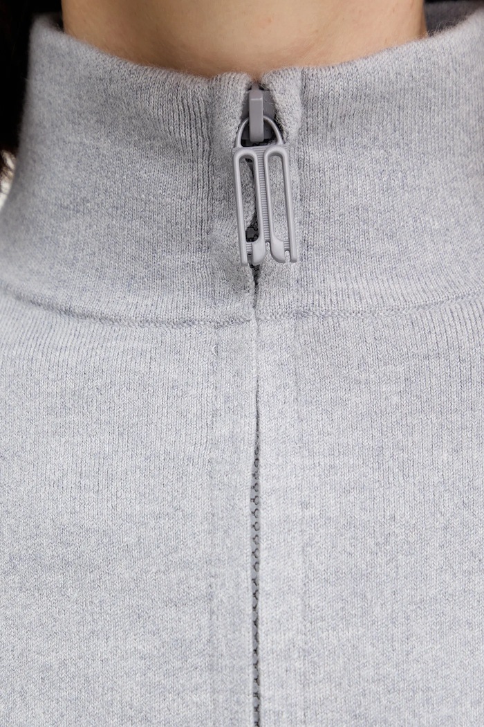 Victoria Beckham maglione con lana 1425KJU006610B grigio