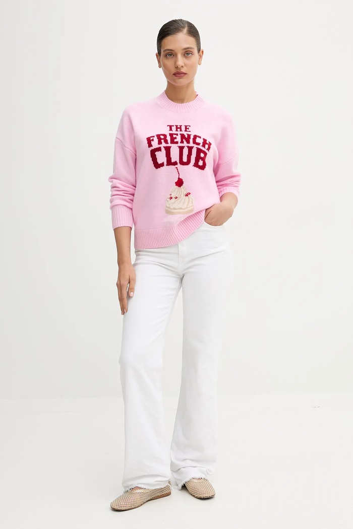 FROM FUTURE pulover de cașmir WPR03280 roz AW25