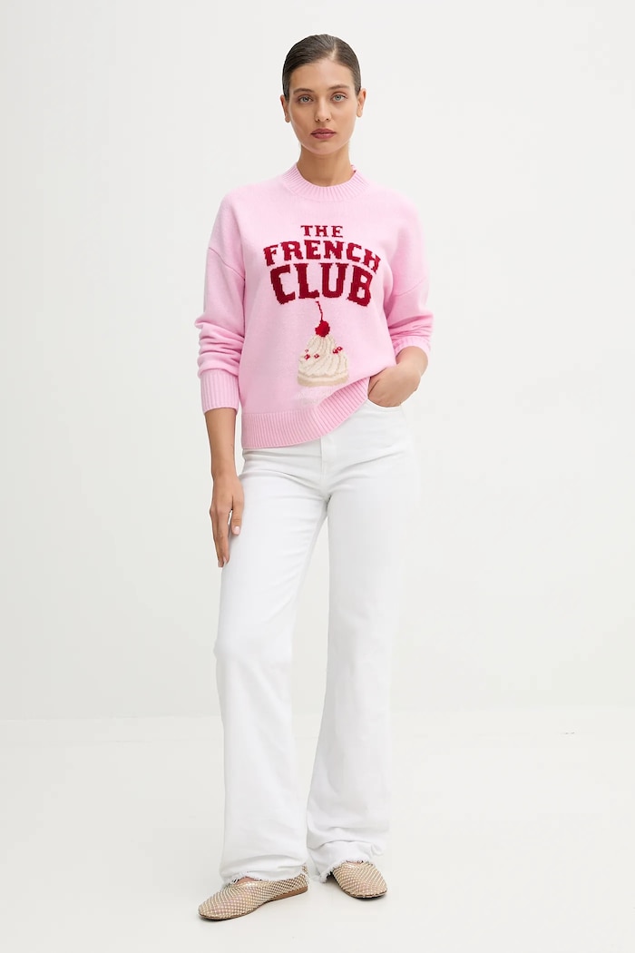 FROM FUTURE pulover de cașmir WPR03280 roz AW25