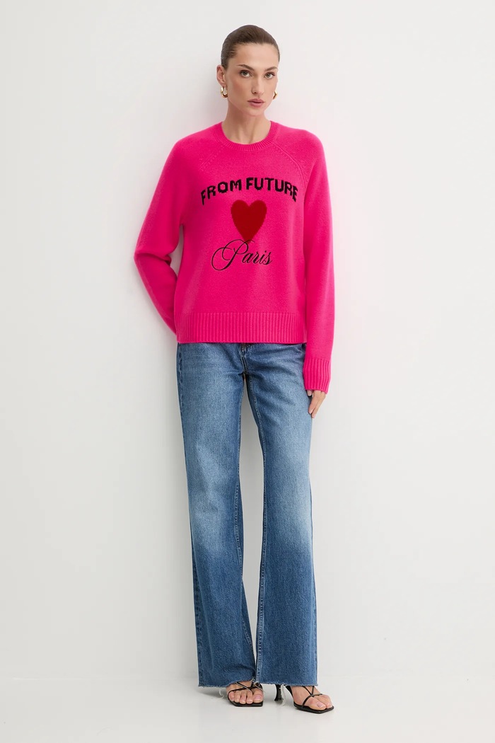 From Future Pulover de cașmir WPR03340 roz AW25