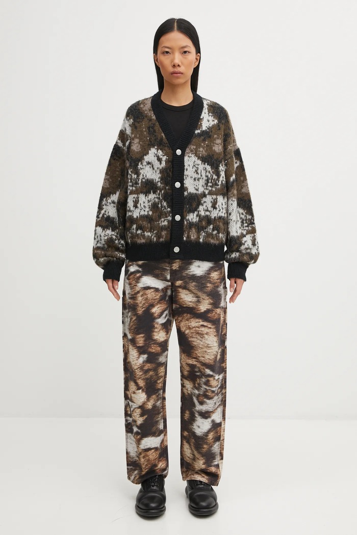 Carhartt WIP kardigan z dodatkiem wełny W' Merlin Cardigan I035417.38XXX multicolor
