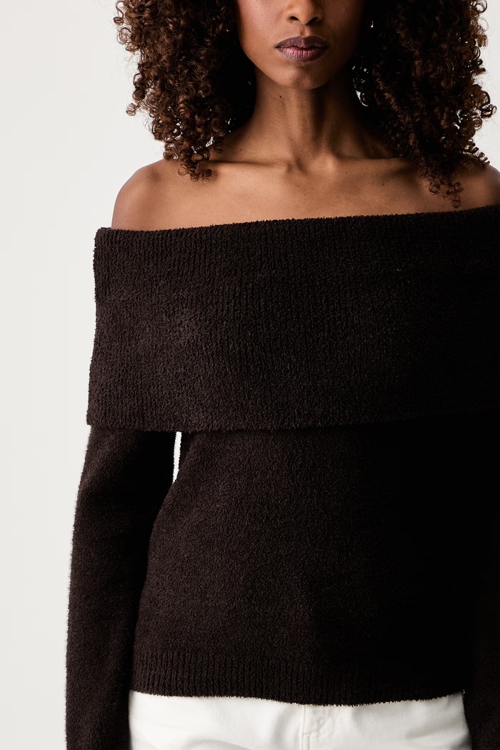 Sweter damski Morgan MBOGO brązowy