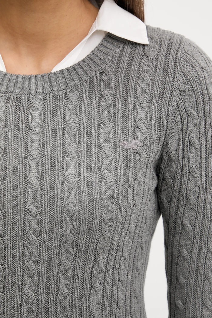 Πουλόβερ Hollister Co. KI350.5305.112 γκρί