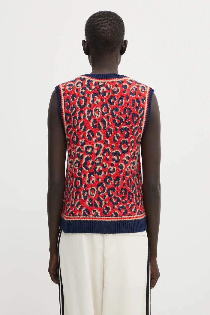 Oblečenie Vesta s prímesou vlny adidas Originals Wb Knit Vest KD0335 červená