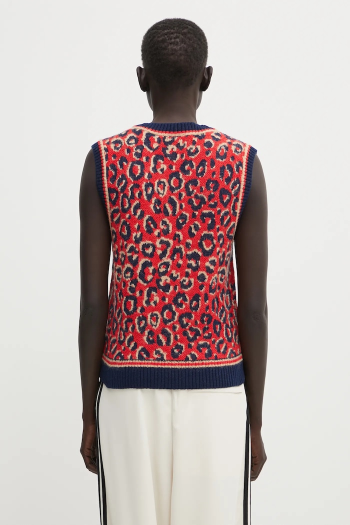 Oblečenie Vesta s prímesou vlny adidas Originals Wb Knit Vest KD0335 červená