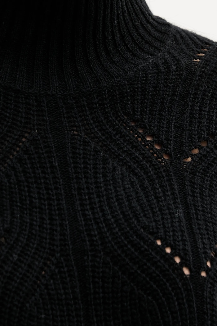United Colors of Benetton sweter z dodatkiem wełny 1FDFD10F2 czarny