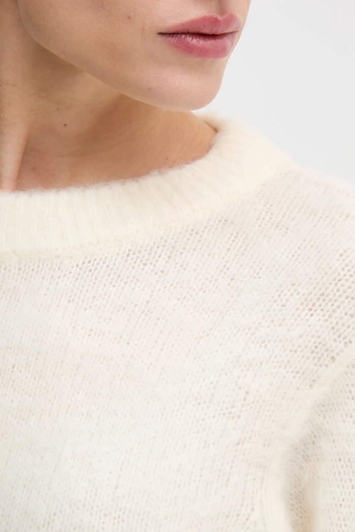 United Colors of Benetton sweter z dodatkiem moheru 1VAAD10F4 beżowy