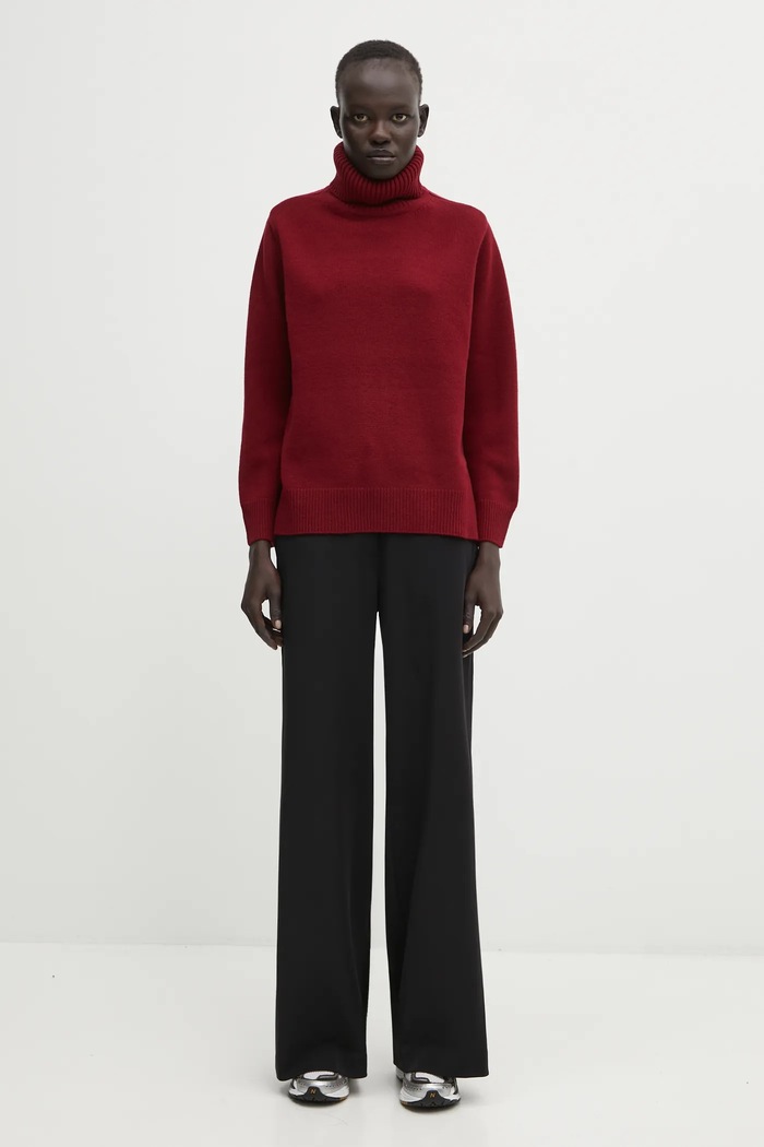 Maison Kitsuné Шерстяной свитер Maison Kitsuné Merino Wool Comfort Turtleneck PW00813KT1171